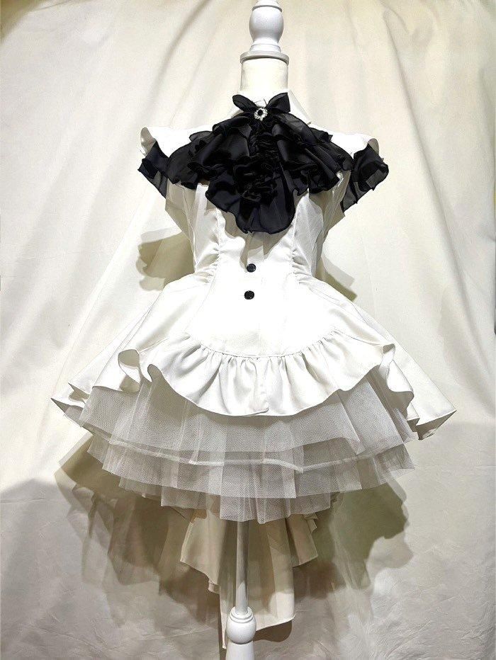 ◇受注商品◇ゴシック調エレガンスタイ付きジャケット型ドレープ