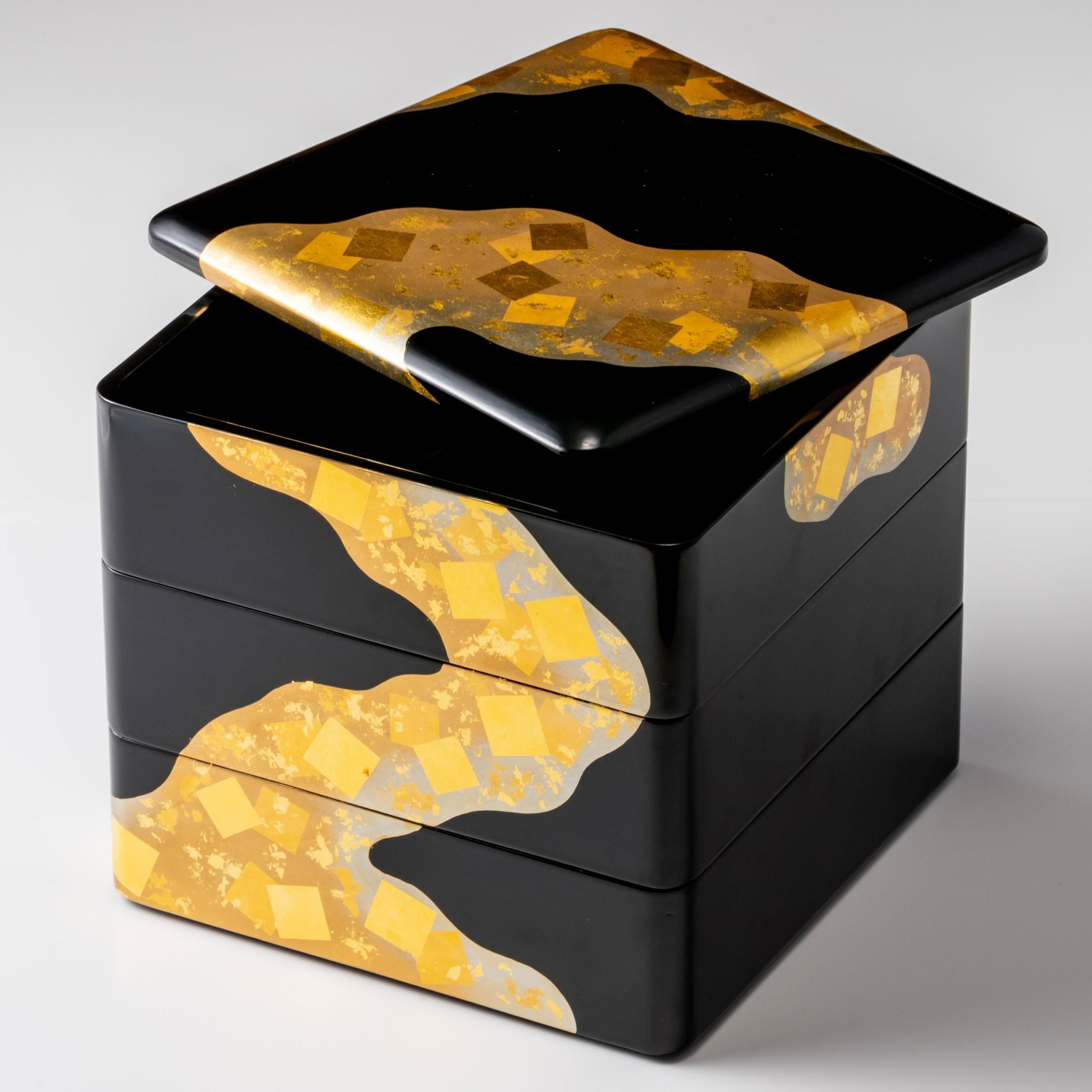 重箱 金雲 6.5寸 - 秀衡塗工房 丸三漆器 オンラインストア