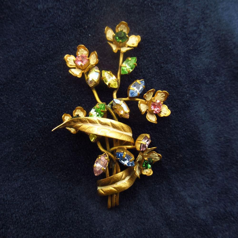 アンティークジュエリー｜コスチュームジュエリー｜ブローチ｜花