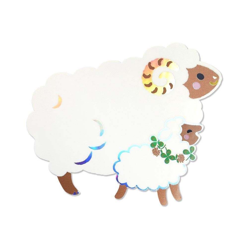 耐水耐光仕様ステッカー ヒツジ親子 - レター・カード専門店 - G.C.