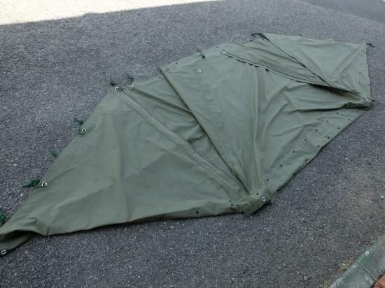 軍幕 米軍仕様パップテント シェルターハーフ コットン100％や