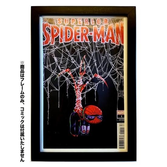 豆魚雷オリジナル／アメコミリーフ用木製フレーム（ブラック