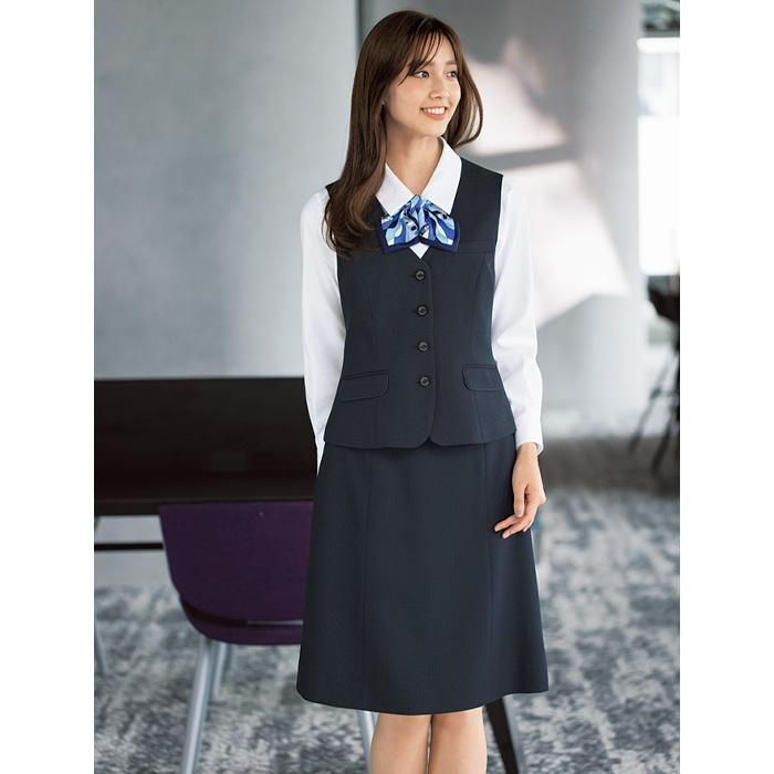 AS2338 (ボンマックス)BONOFFICE スカート仕事向きウエストゴム ｜事務服