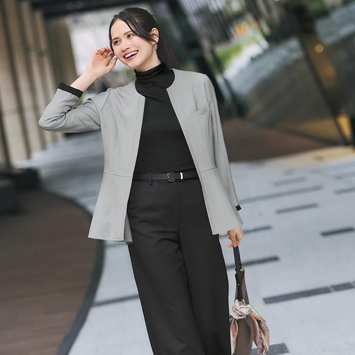 BCJ0127（ボンマックス）BONCIERGE オーバーブラウス 長袖 上品