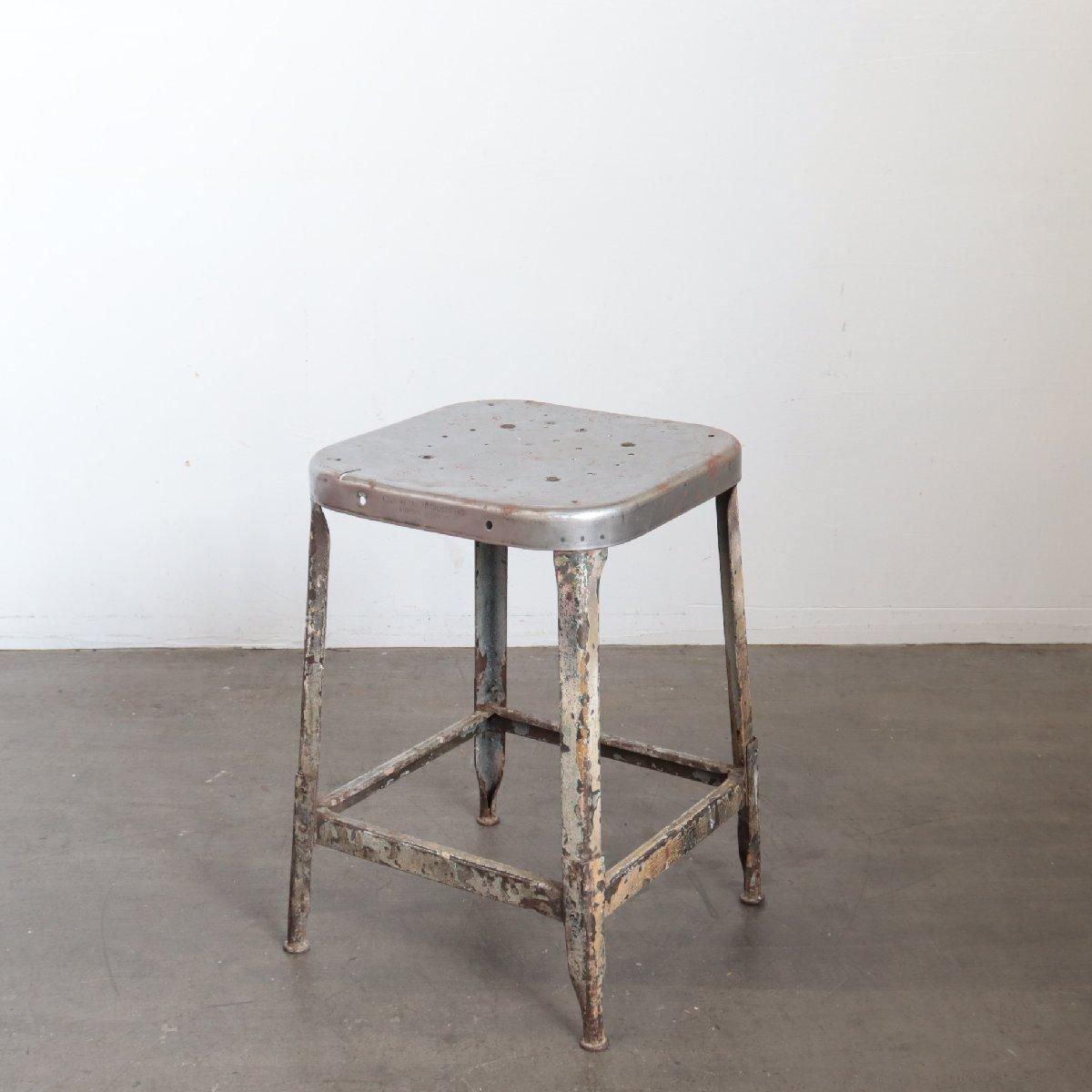 ヴィンテージ LYON スツール アメリカ リヨン ファクトリーチェア 椅子