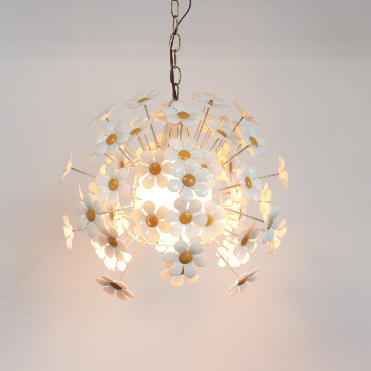 70s ヴィンテージ フラワーモチーフ ペンダントライト アメリカ