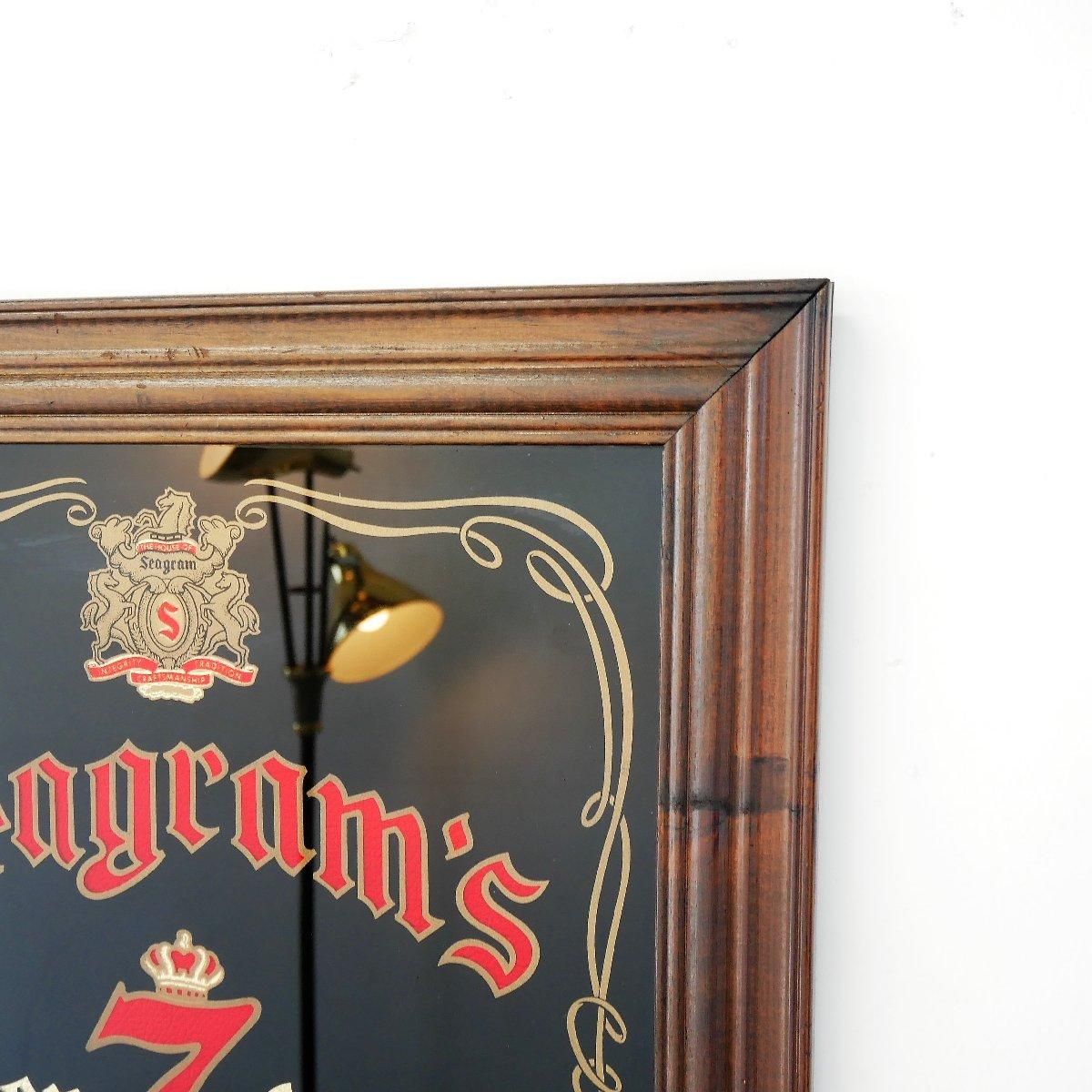 ヴィンテージ パブミラー アメリカウイスキー シーグラム 額装
