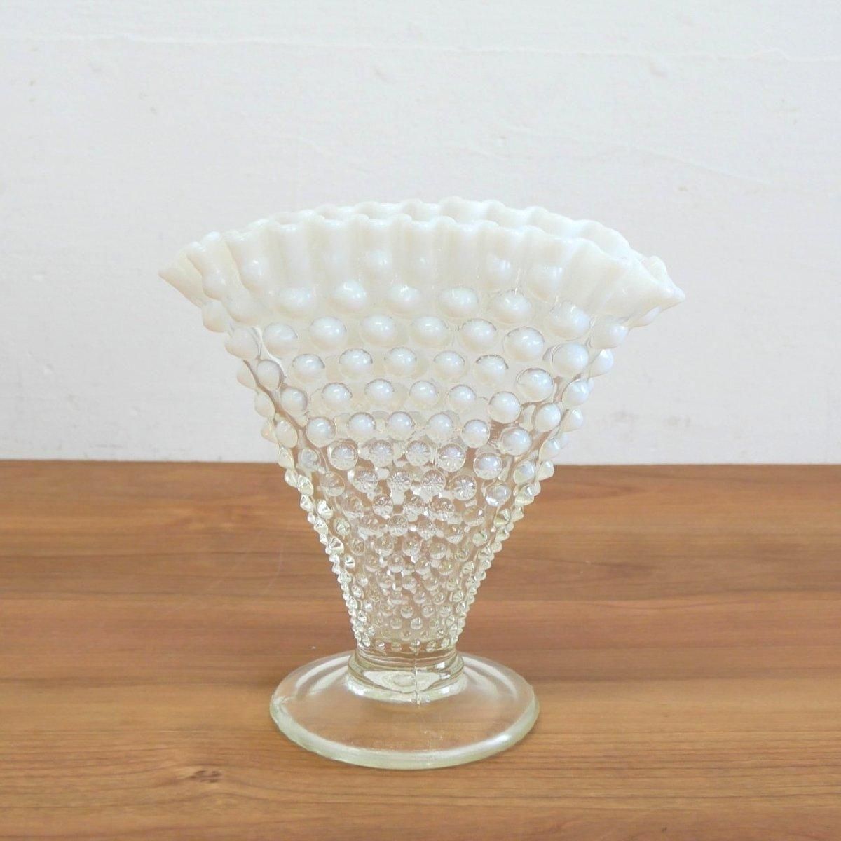 ヴィンテージ フェントン ホブネイル 花瓶 -通販-ローズボール