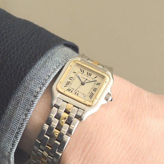 カルティエ cartier ｜パンテールMMデイト 1ロウ ｜クォーツ ・1980
