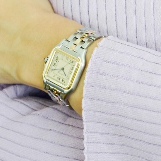 カルティエ cartier ｜パンテールMMデイト 1ロウ ｜クォーツ ・1980