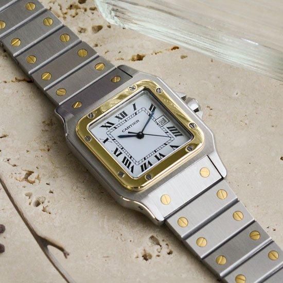 カルティエ Cartier｜サントスカレLM｜自動巻き・1980年代製