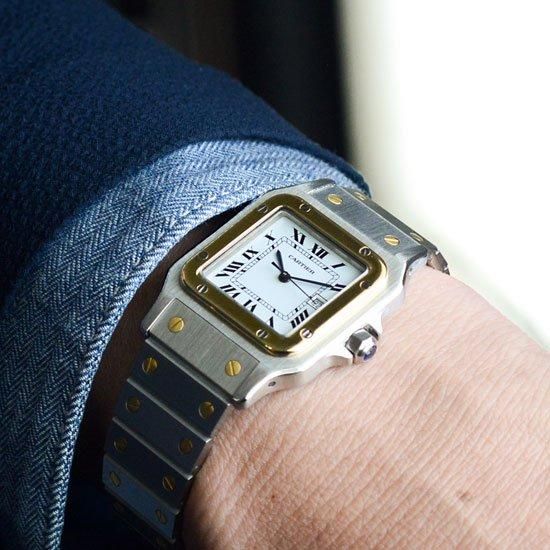 カルティエ Cartier｜サントスカレLM｜自動巻き・1980年代製