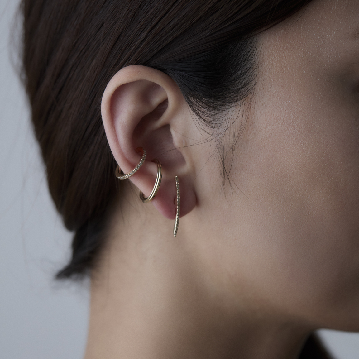 Hirotaka（ヒロタカ) Gossamer Diamond Ear Cuff | ダイヤモンド