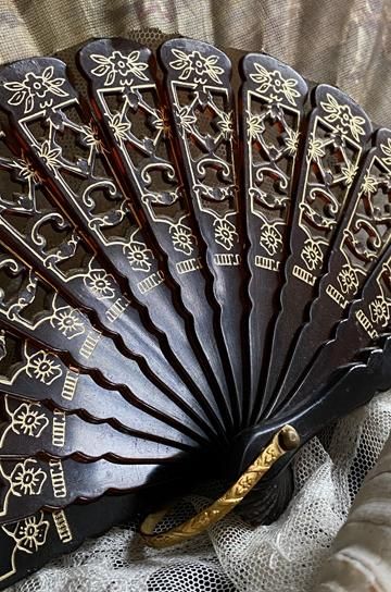 フレンチアンティークレース扇【パディントン】｜ブロカント