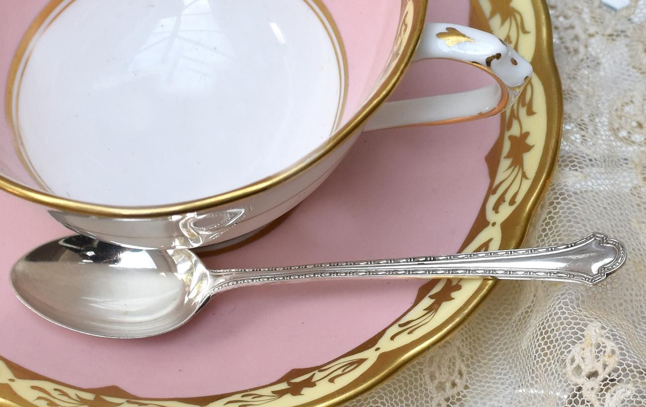 英国アンティーク銀器【純銀】ティースプーン4本◇Antique Market