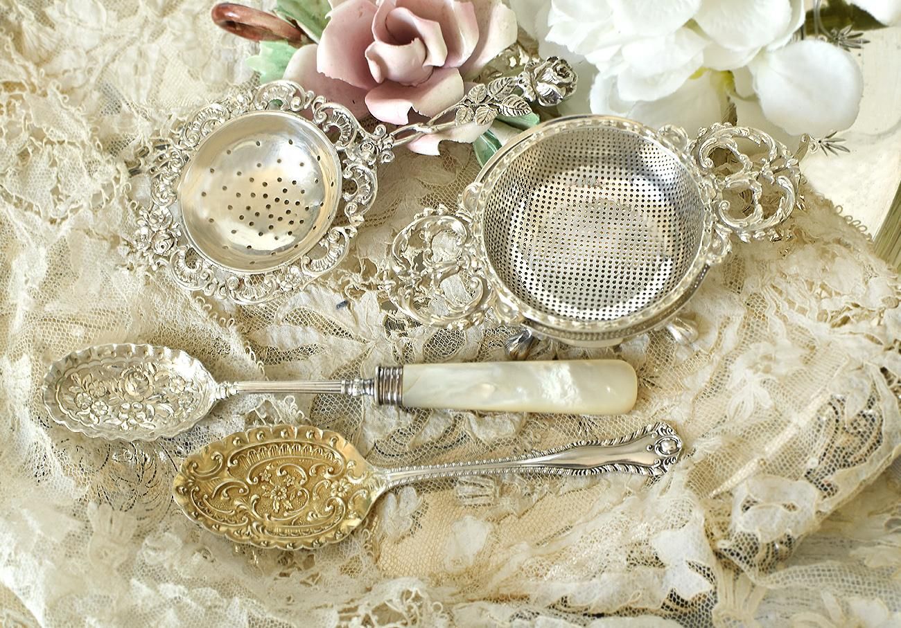 英国アンティーク銀器【純銀】1898年 ジャムスプーン Levi&Salaman