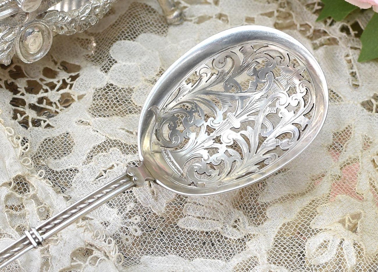 仏アンティーク銀器【銀950】ピュイフォルカ サービング 16.5cm