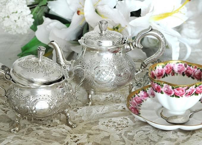 アメリカンシルバー【純銀】Tiffany&Co バッチェラーティーポット