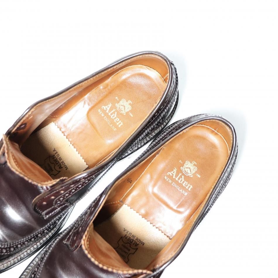 極美品” ALDEN（オールデン）975 コードバン ロングウイングチップ