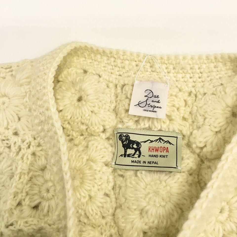 CHILD WOMAN - Dot and Stripes ネパール かぎ針ボレロ（正規取扱品