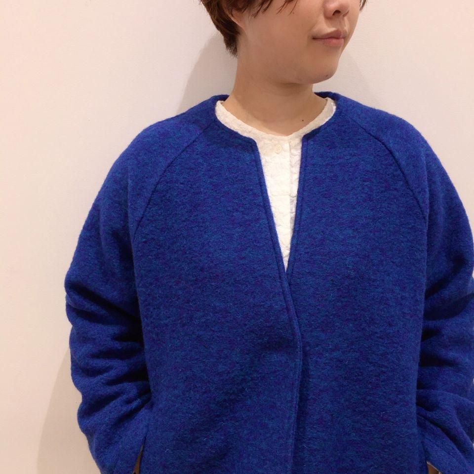 NOMBRE IMPAIR - スライバーニット ショートコート - Sheth Online