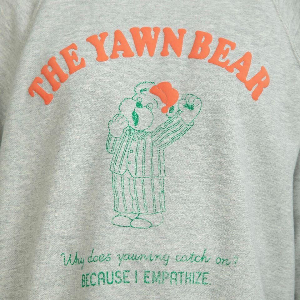 CHILD WOMAN - 30/10裏毛 眠たいくまプリントスウェット (0101CT001252