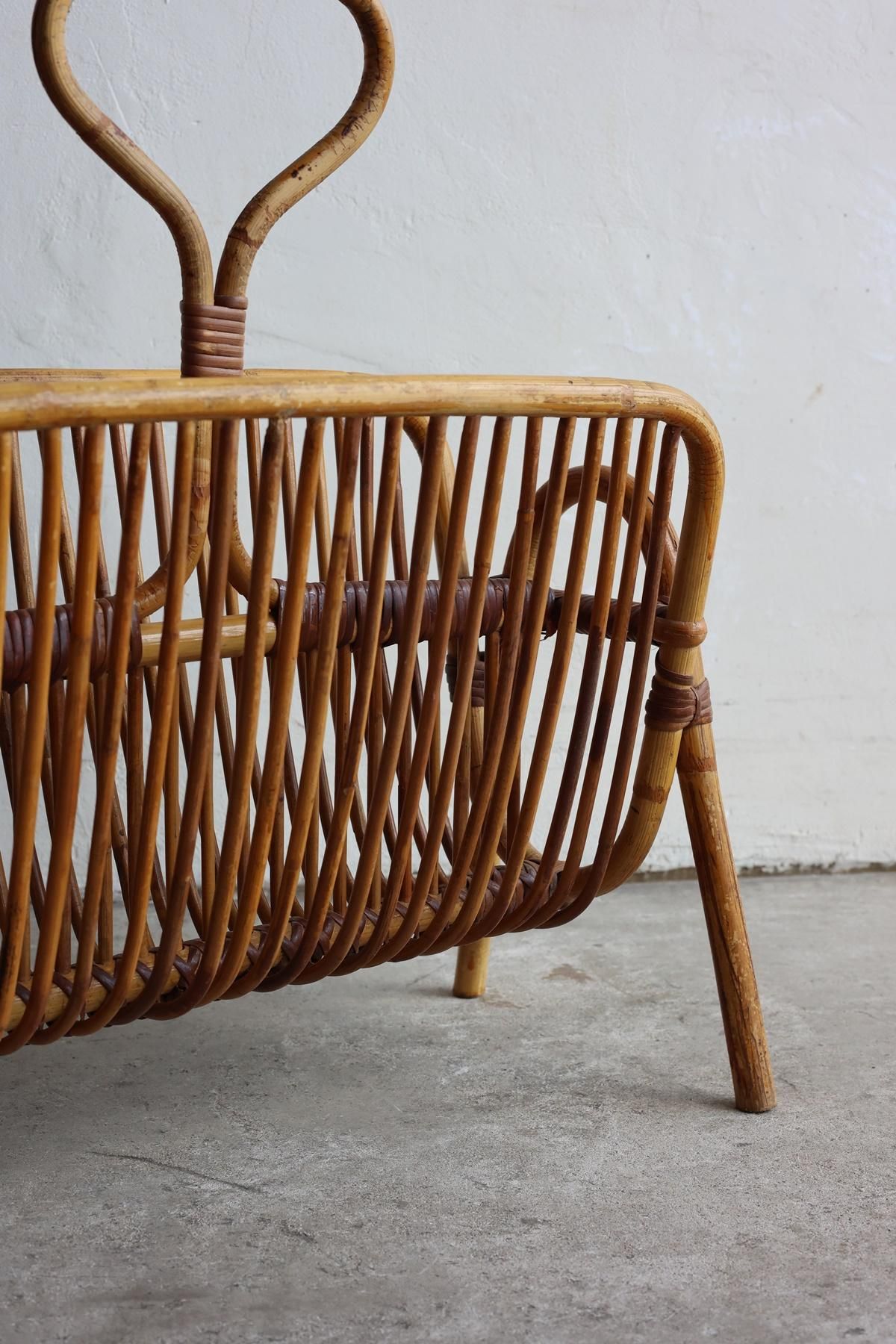 ラタンマガジンラック | フランス - Antiques & Repair eel