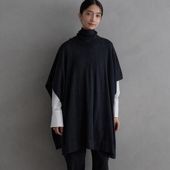 DRESS HERSELF オンライン マルチポンチョ/シルクカシミヤ