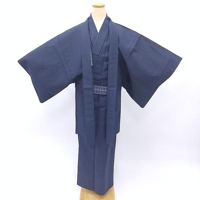 中古 リサイクル リユース ウール 羽織 着物 長着 セット アンサンブル