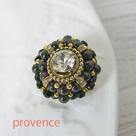 ガーネット＆ピューターブローチキット | 手作りアクセサリー - PROVENCE