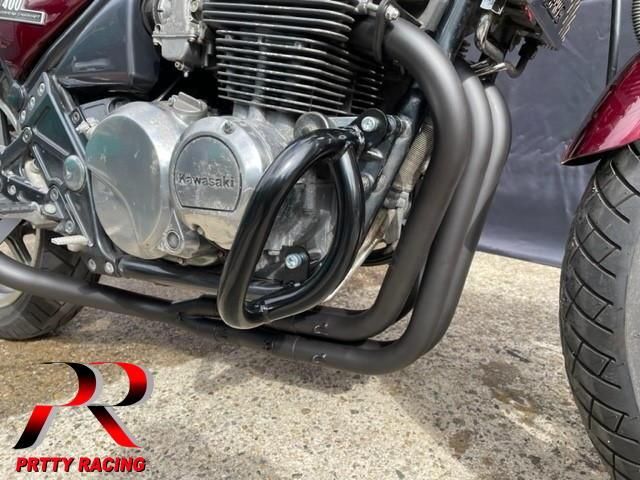 ゼファー400/X 極太 エンジンガード 黒