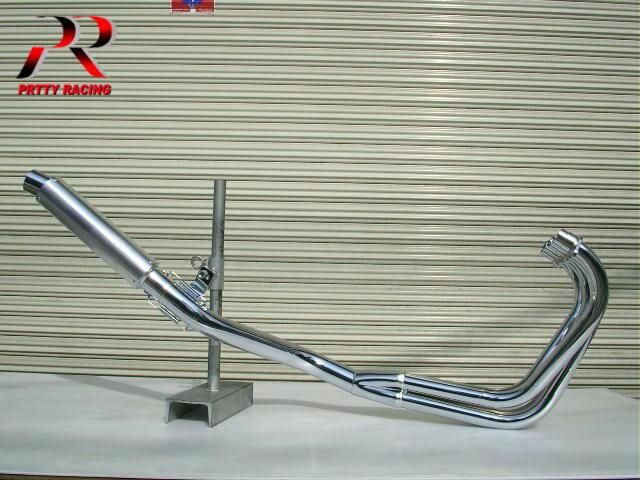 CBR400F 4-1管 ALサイレンサー 50.8π メッキ マフラー