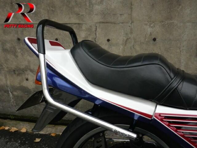 CBX400F メッキ極太ゴム巻きタンデムバー【ワイドタイプ】