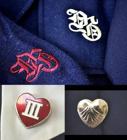 山脇学園中高 制服 冬 校章 - 制服買取-専門店 | 摩天楼