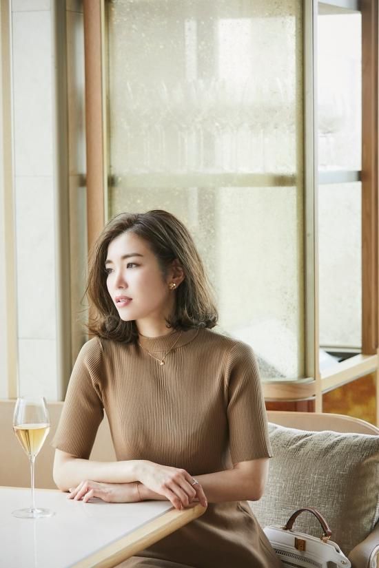 バックパールニットドレス(キャメル) - seventen