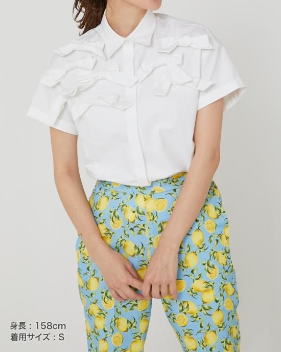 リボンブラウス(ホワイト) - seventen