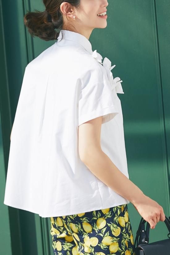 リボンブラウス(ホワイト) - seventen