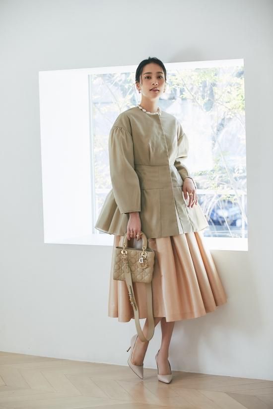 シアーオーガンジーコート(ベージュ) - seventen