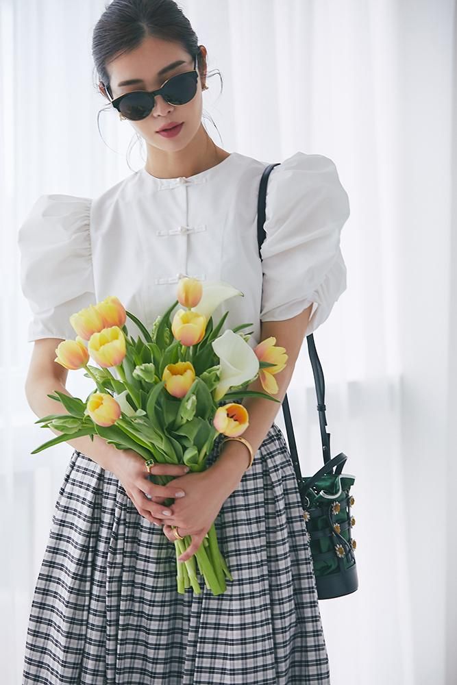 KEITA MARUYAMA × SEVEN TEN by MIHO KAWAHITO China ブラウス