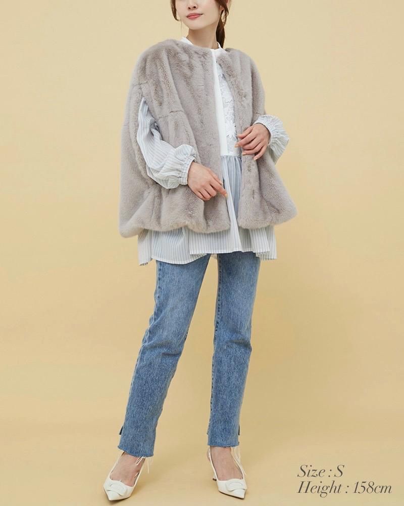 エコファーポンチョ(エクリュ) - seventen