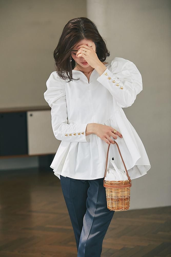 ハートブラウス(ホワイト) - seventen