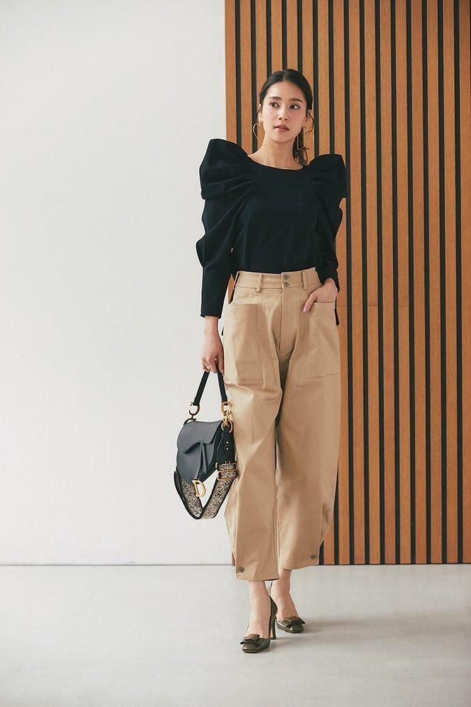 2WAYパラシュートパンツ (ベージュ) - seventen