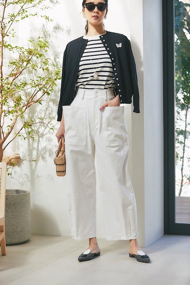 2WAYパラシュートパンツ (オフホワイト) - seventen