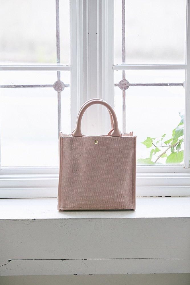 再入荷】ワンポイント刺繍トートバッグ(ピンク/ミニ) - seventen