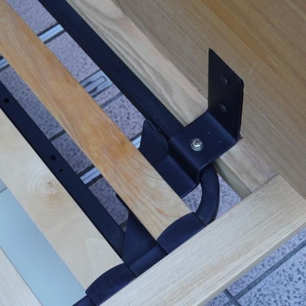 値下げ/無印良品(MUJI)のタモ材ベッドフレーム（セミダブル）ヘッド