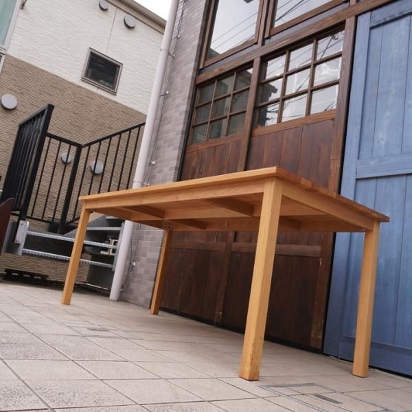 無印良品(MUJI)の人気のオーク材無垢材ダイニングテーブル！！180cmの