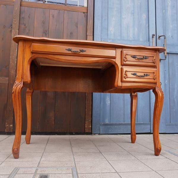 アンティーク調 猫脚デスク クラシック 幅104×奥55×高74cm 机 テーブル