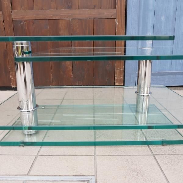 最終値下げ】Ronald Schmitt ガラスサイドテーブル 値下げ/IDC OTSUKA