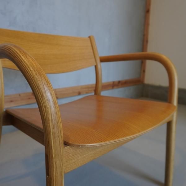 値下げ/無印良品(MUJI)のオーク材を使用したラウンジアームチェアです