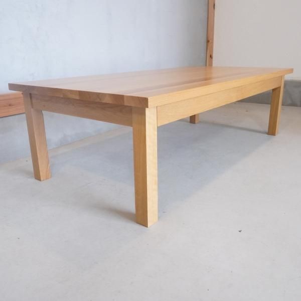 無印良品(MUJI)の人気のオーク無垢材 ローテーブルです！引出し付